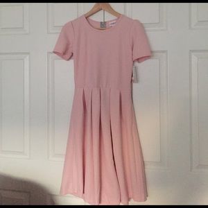 Pastel Pink XS LulaRoe Amelia Dress NWT