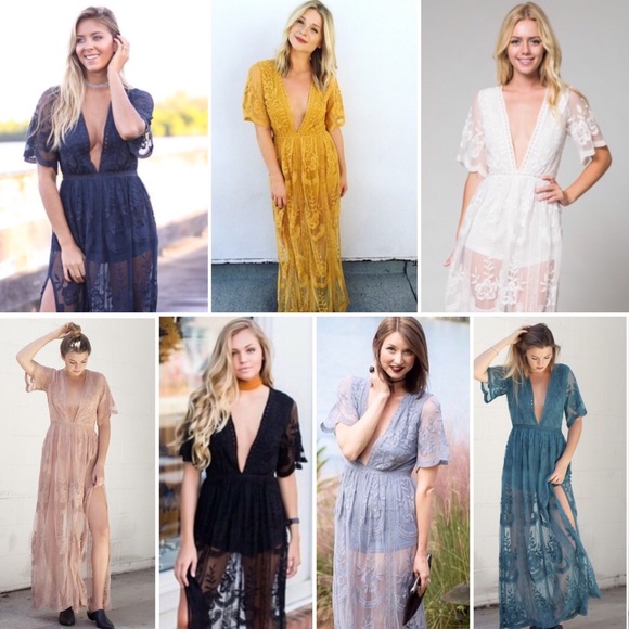 Black Lace Maxi Romper - Picture 5 of 6