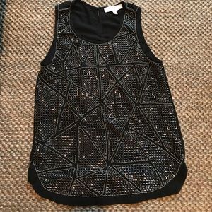 Olive and Oak beaded tank