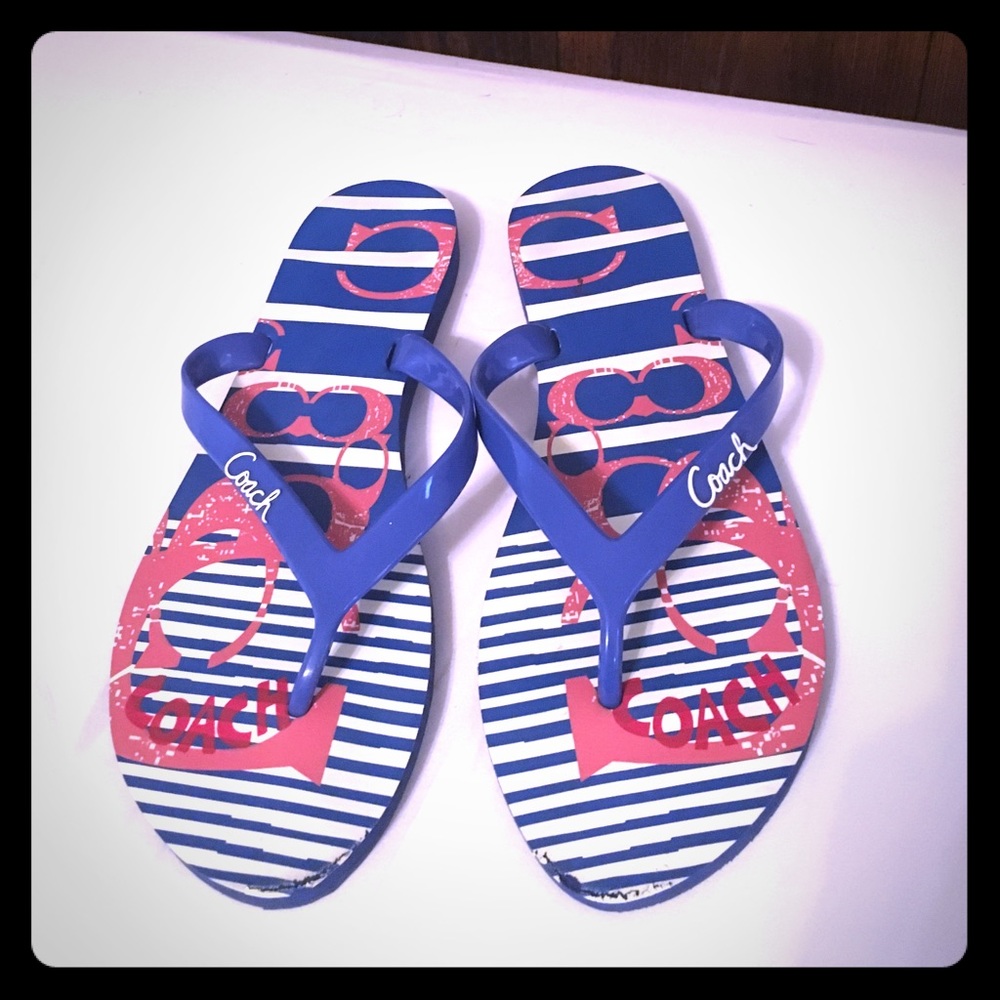 Coach flip flops