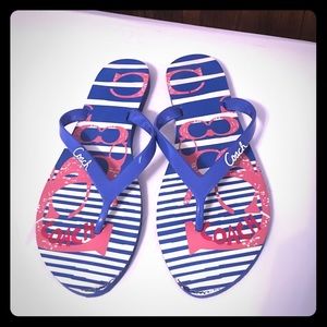 Coach flip flops