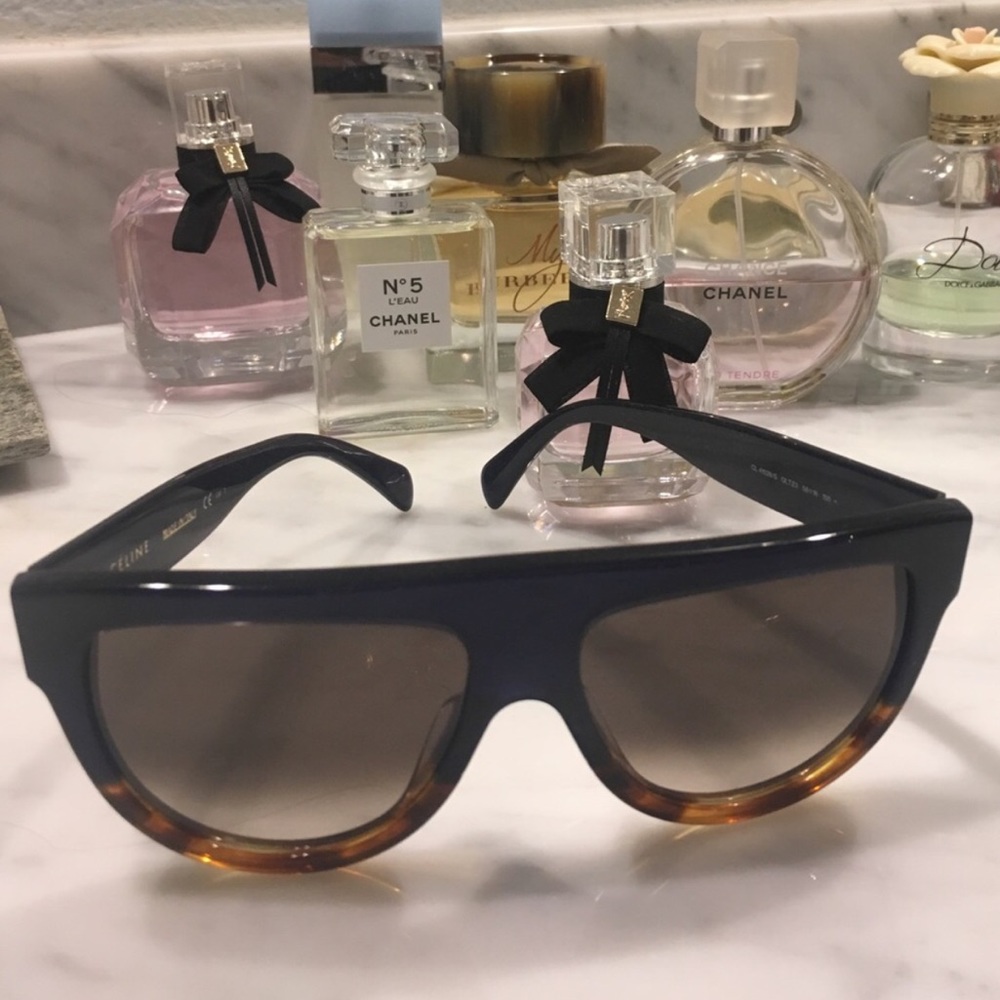 Celine Shadow Aviator- tortoise