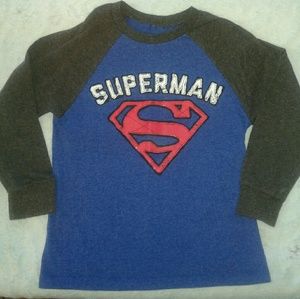 **Sold** Superman Baseball Shirt