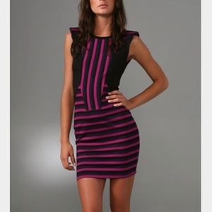Torn by Ronny Kobo - Striped Charlotte Dress - S