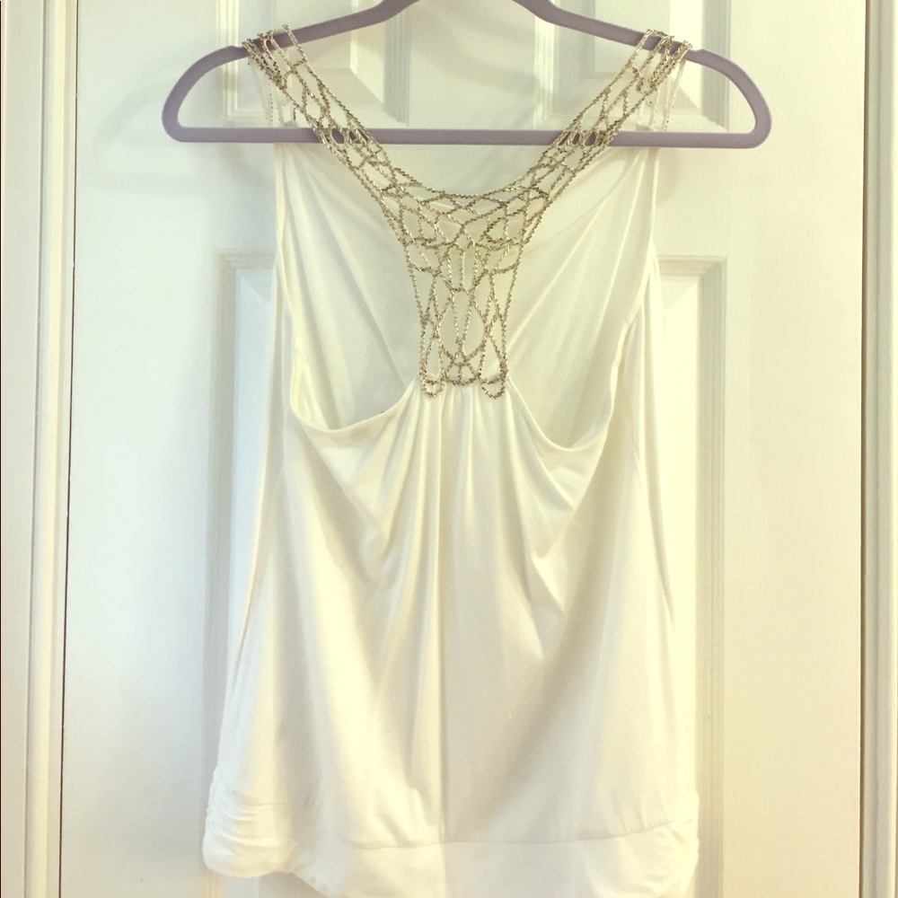 Express white top size Small
