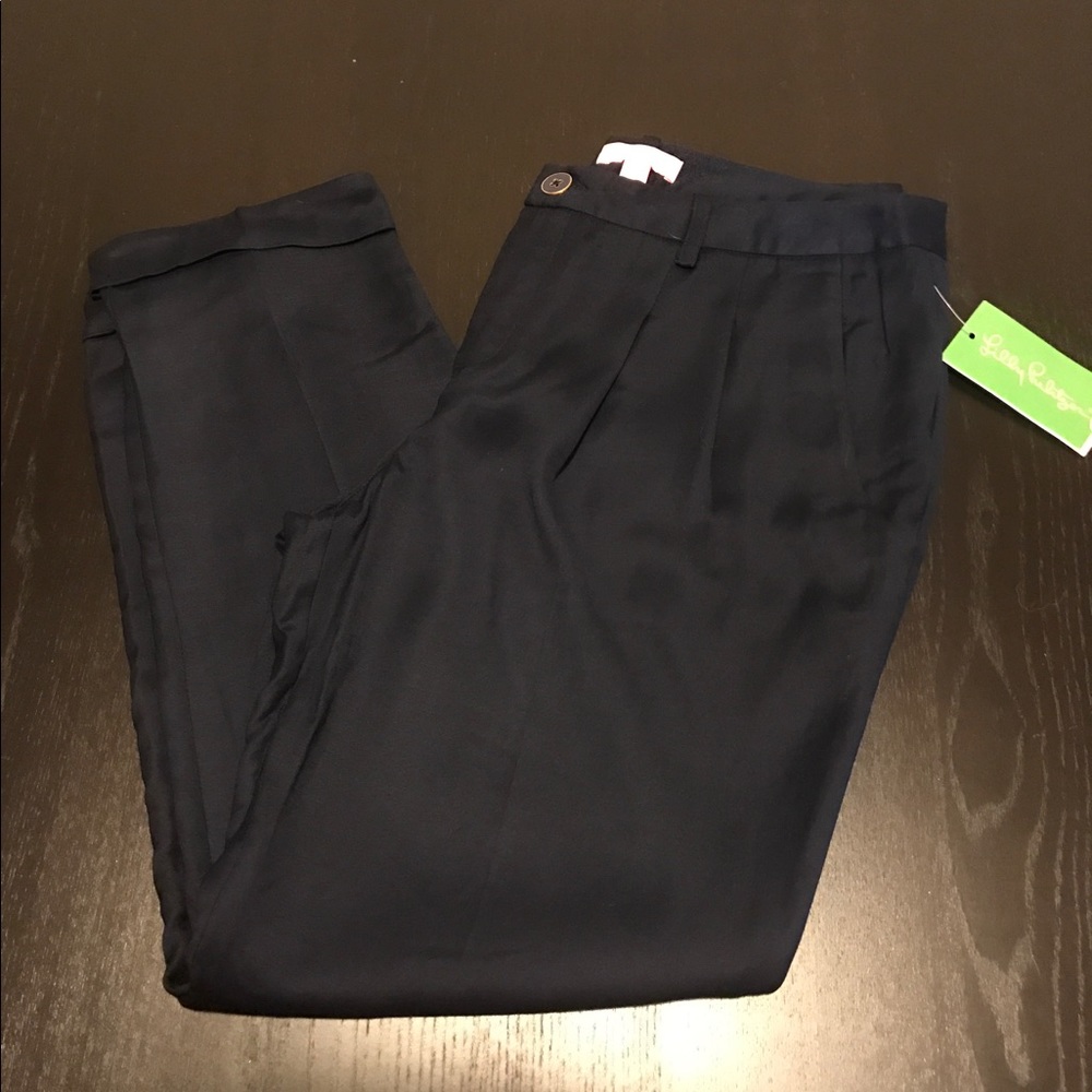 NWT Lilly Pulitzer Navy Peggy Pant