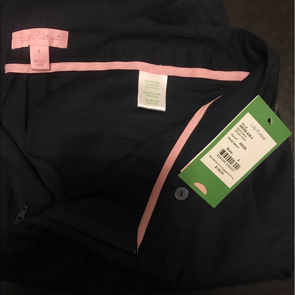 NWT Lilly Pulitzer Navy Peggy Pant - Picture 5 of 6
