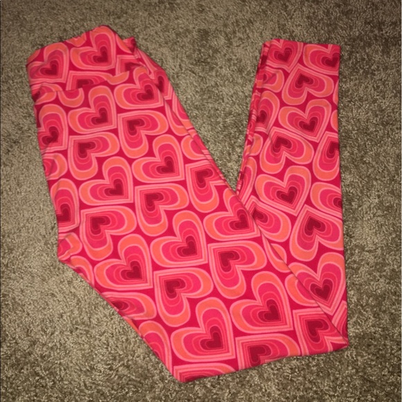 LuLaRoe OS Valentines Day leggings - Picture 1 of 1