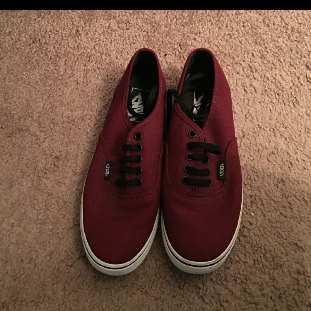 Burgundy vans