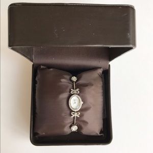 Badgley Mischka silver watch