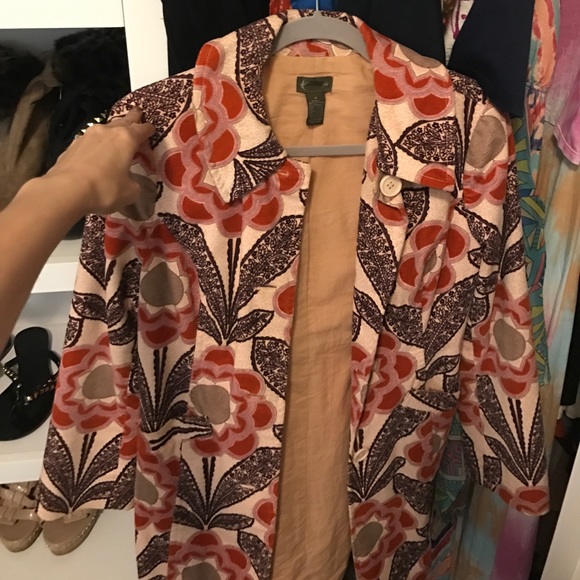 Anthropology Corduroy jacket print SOLD - Picture 1 of 3