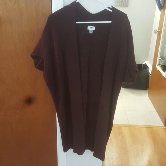 Maroon old navy sweater cardigan - Picture 1 of 3