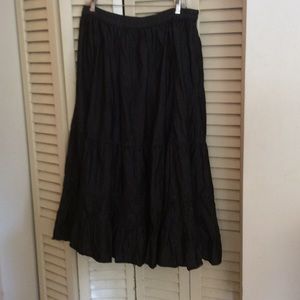 Black jean skirt