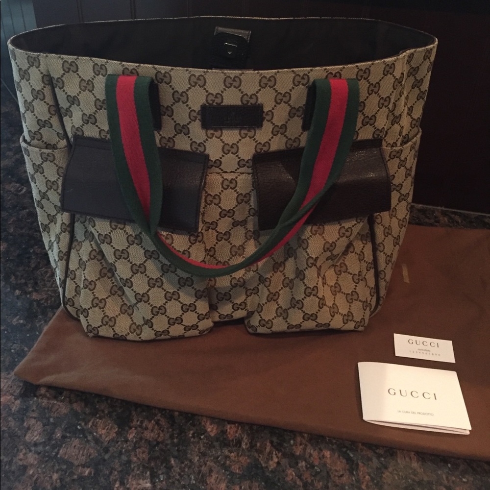 Authentic Gucci Diaper Bag/Travel Bag
