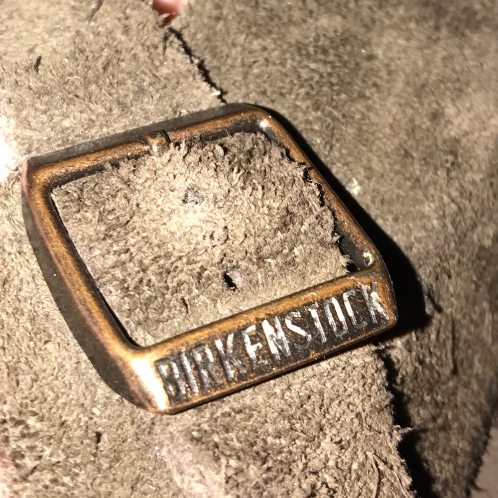 EUC Suede Birkenstocks (size 10)