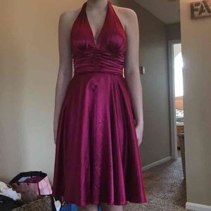 red formal dress