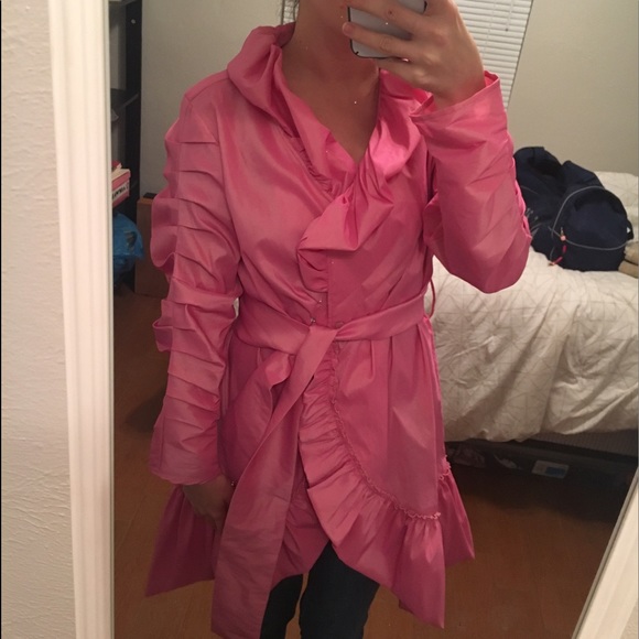 NWT Dons Collection LARGE Pink Ruffle Jacket - Picture 4 of 4