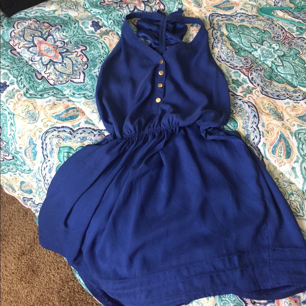 Romper blue romper dress