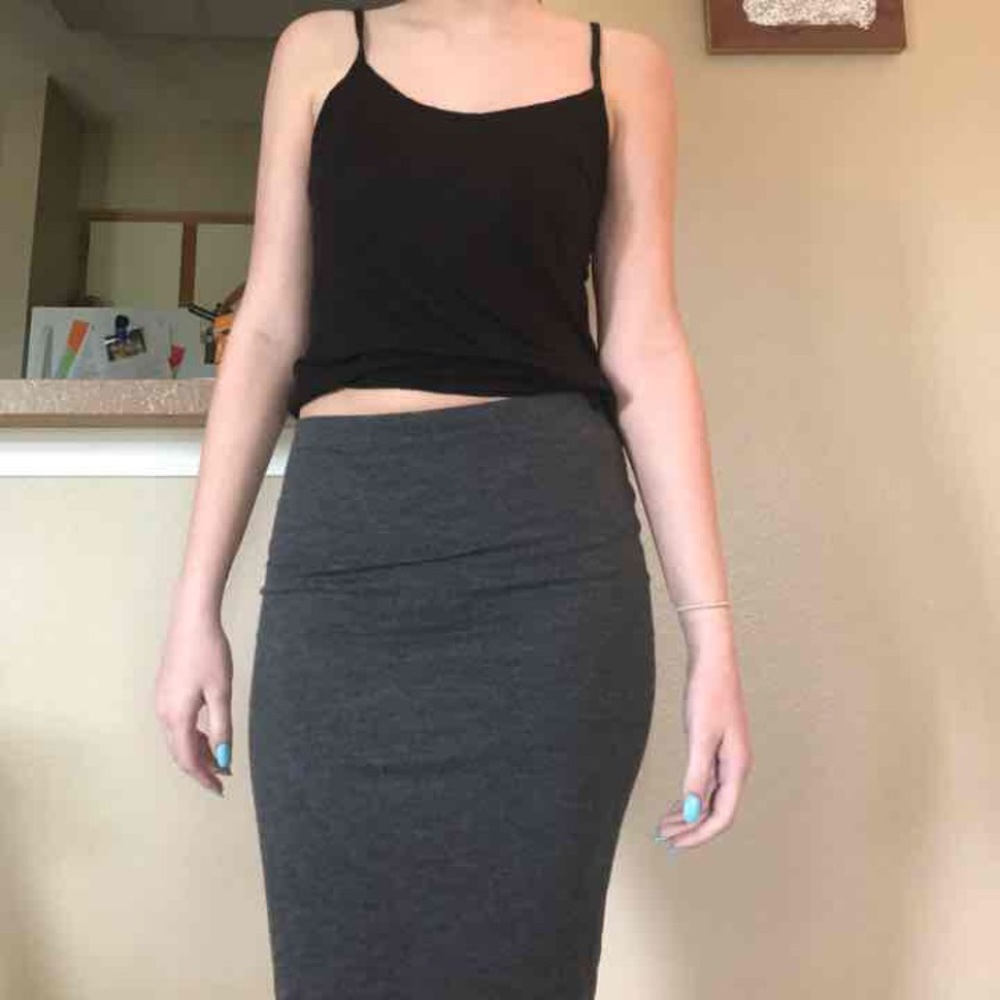 grey express skirt