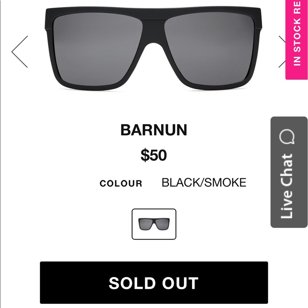 NWOT BARNUN Quay Australia Sunglasses