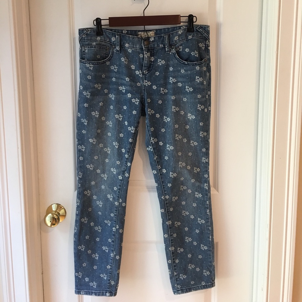 Free People Printed Jeans