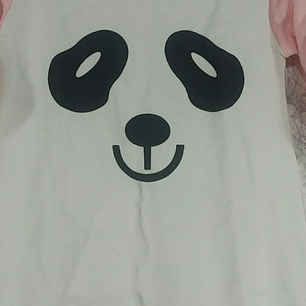 Pink Panda Bodysuit. Kids - Picture 3 of 7