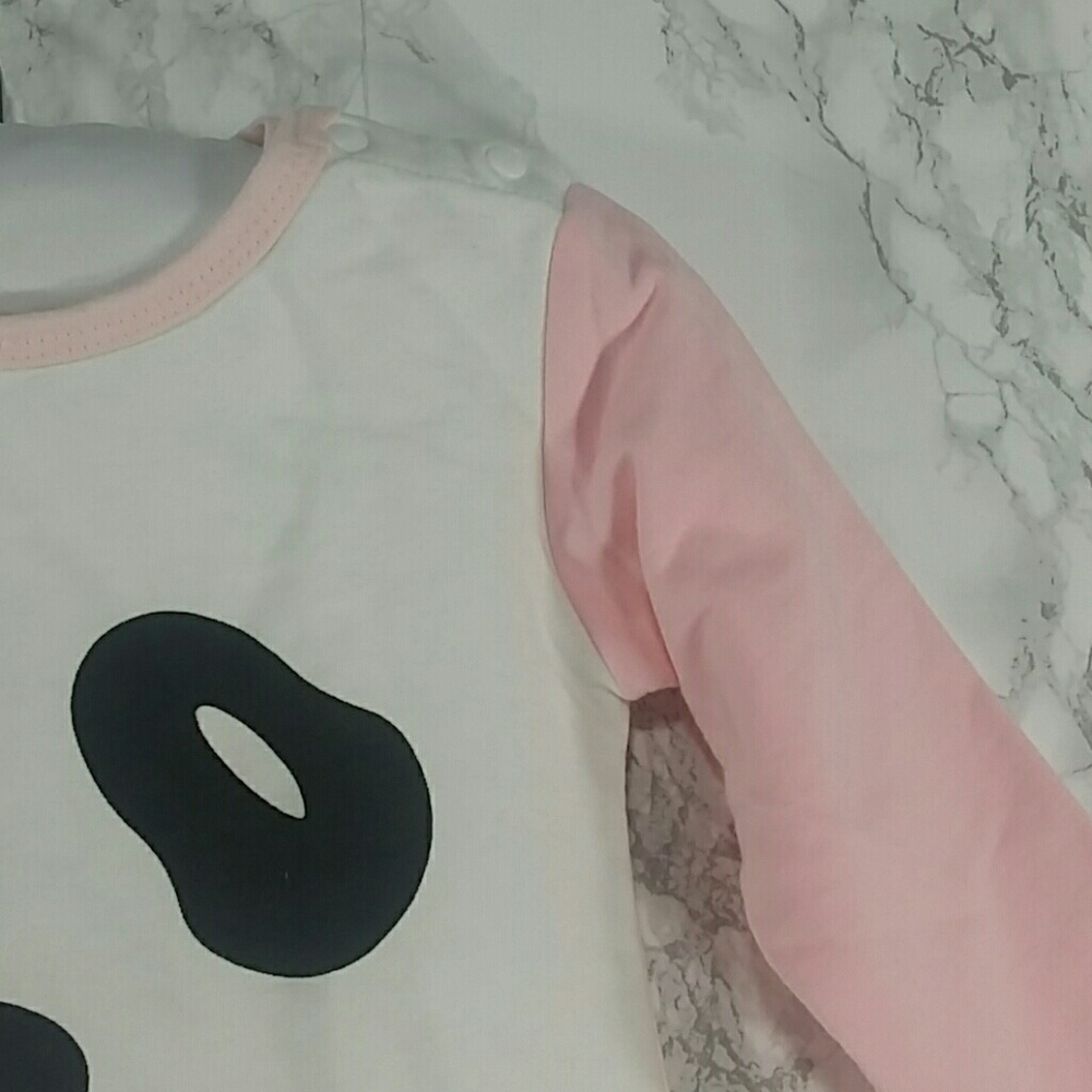 Pink Panda Bodysuit. Kids - Picture 4 of 7