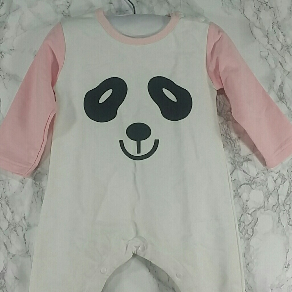 Pink Panda Bodysuit. Kids - Picture 7 of 7