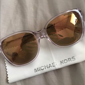 Rose Gold and Pink Michael Kors sunglasses