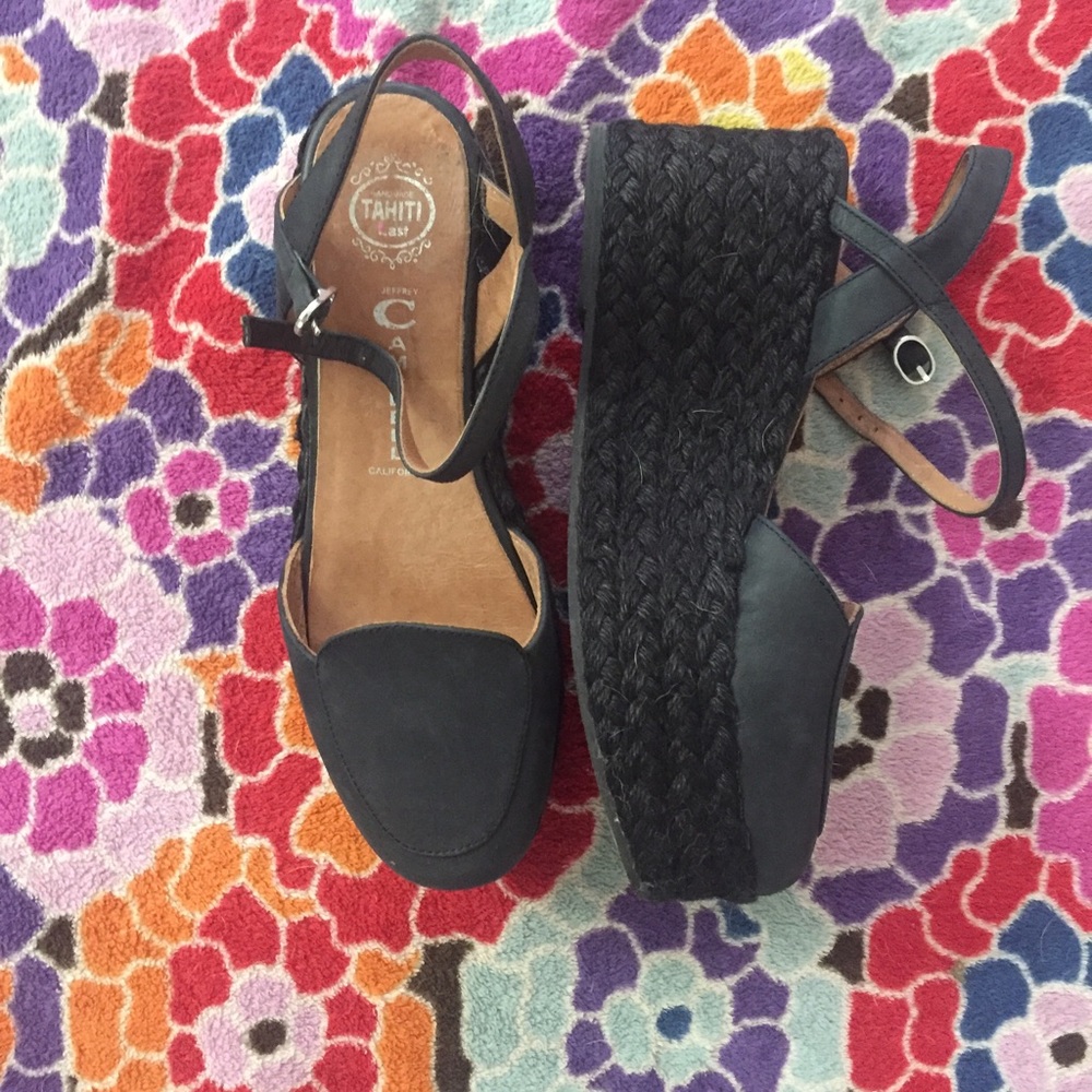 Jeffrey Campbell platform sandals (flatforms)