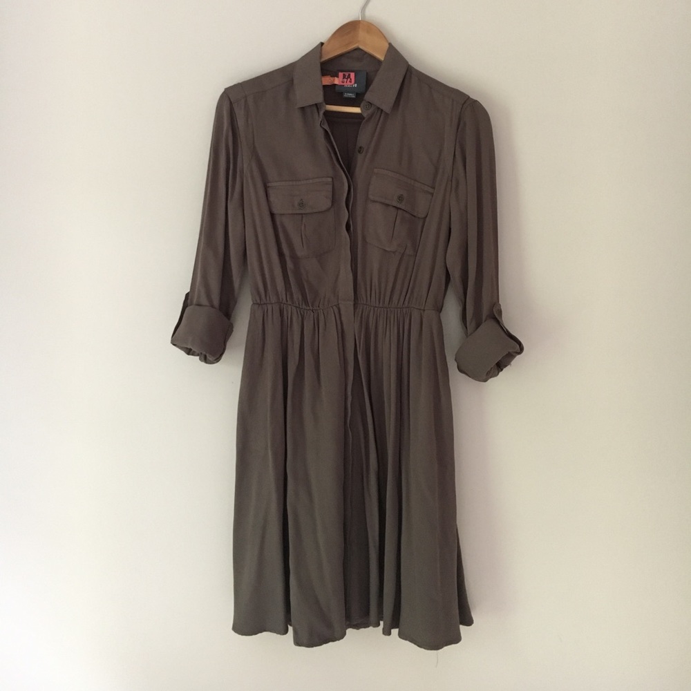 Maeve Anthropologie Button Up Dress