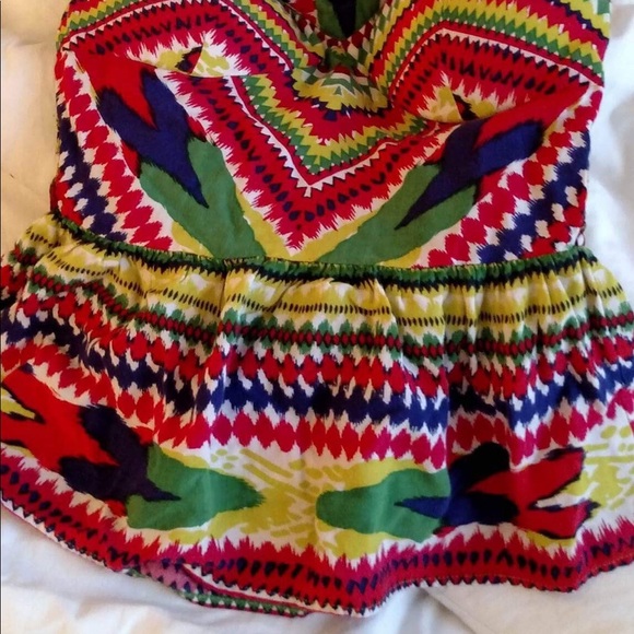 Strapless Multicolored with cool design❤️💛💙💚 - Picture 3 of 4