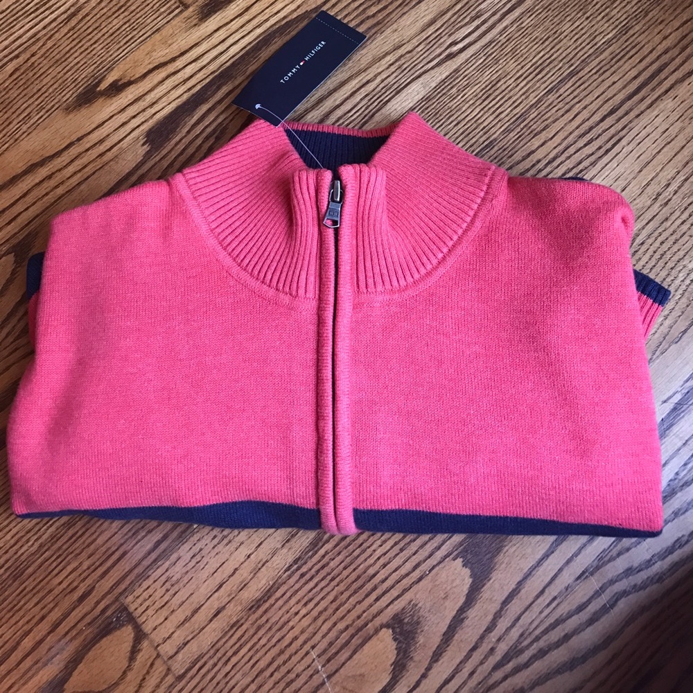 Tommy Hilfiger 3/4 zip pullover sweater