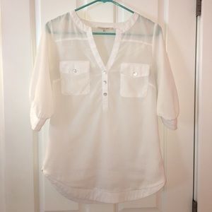 41 hawthorn white blouse!