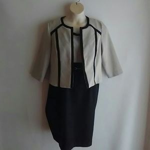 Tan & black 2 piece studio one dress