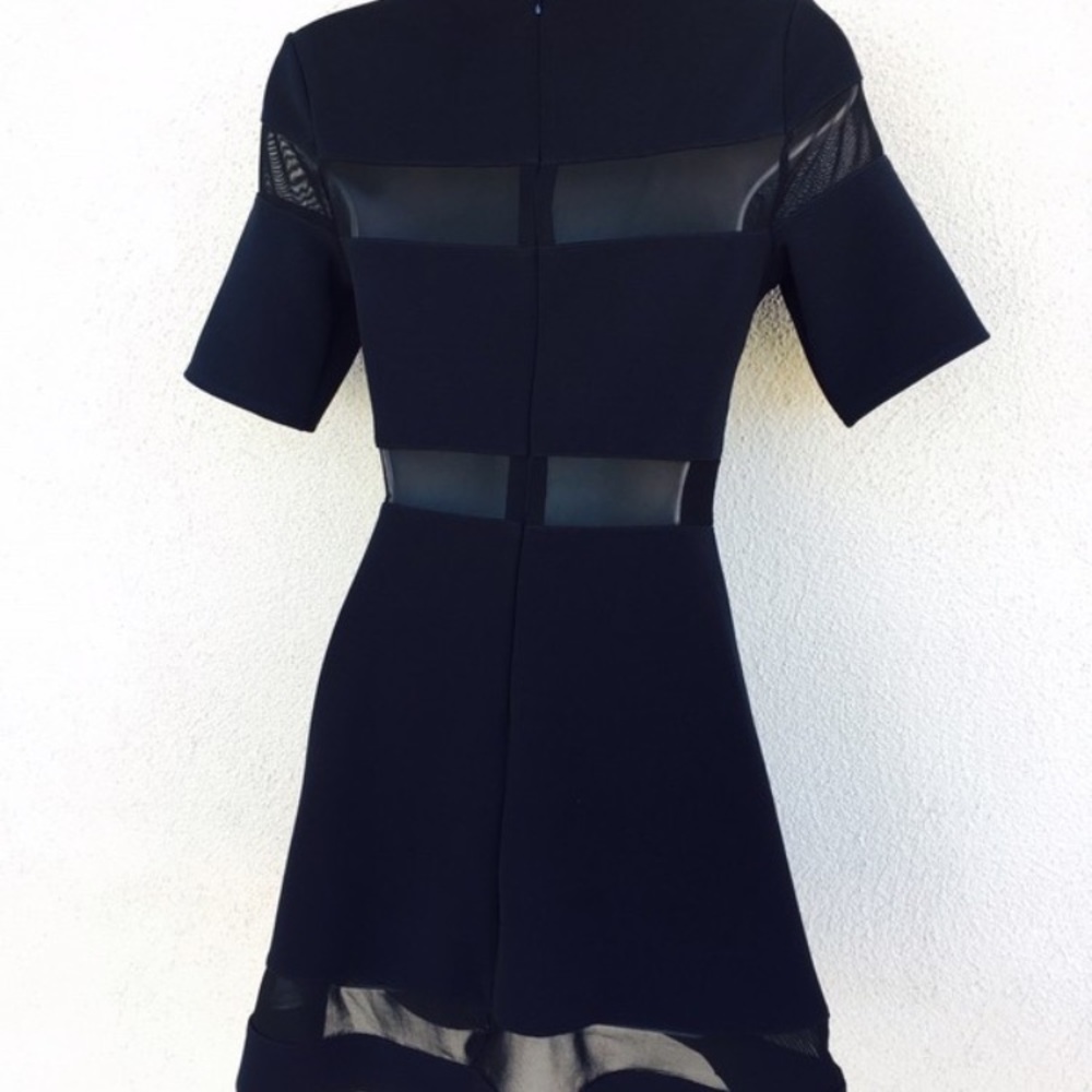 Black Mesh Dress - Picture 2 of 3