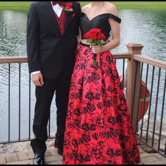 Two Piece Prom Dress - Picture 1 of 4