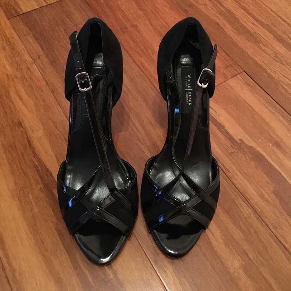 Black sandals- worn once!