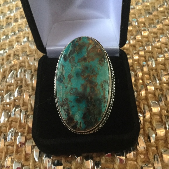 Gem & Mineral Show Jewelry - Huge Turquoise Ring !