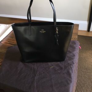 Black Leather Kate Spade Tote