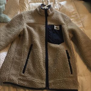 Pen field fuzzy beige jacket