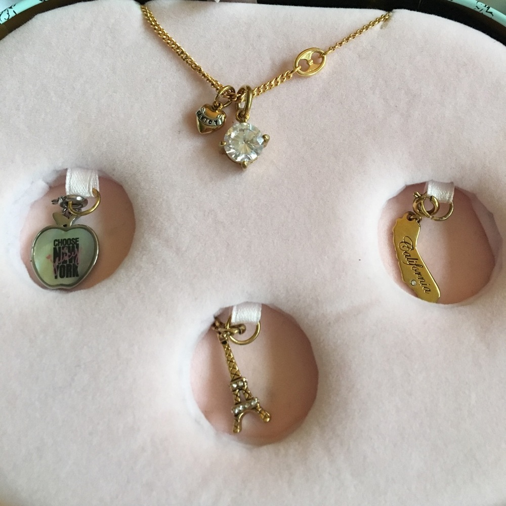 Juicy couture charm necklace