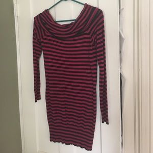 Stripped Sweater Dress