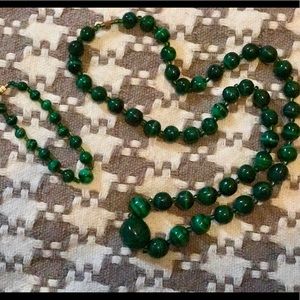 African malachite jewellery