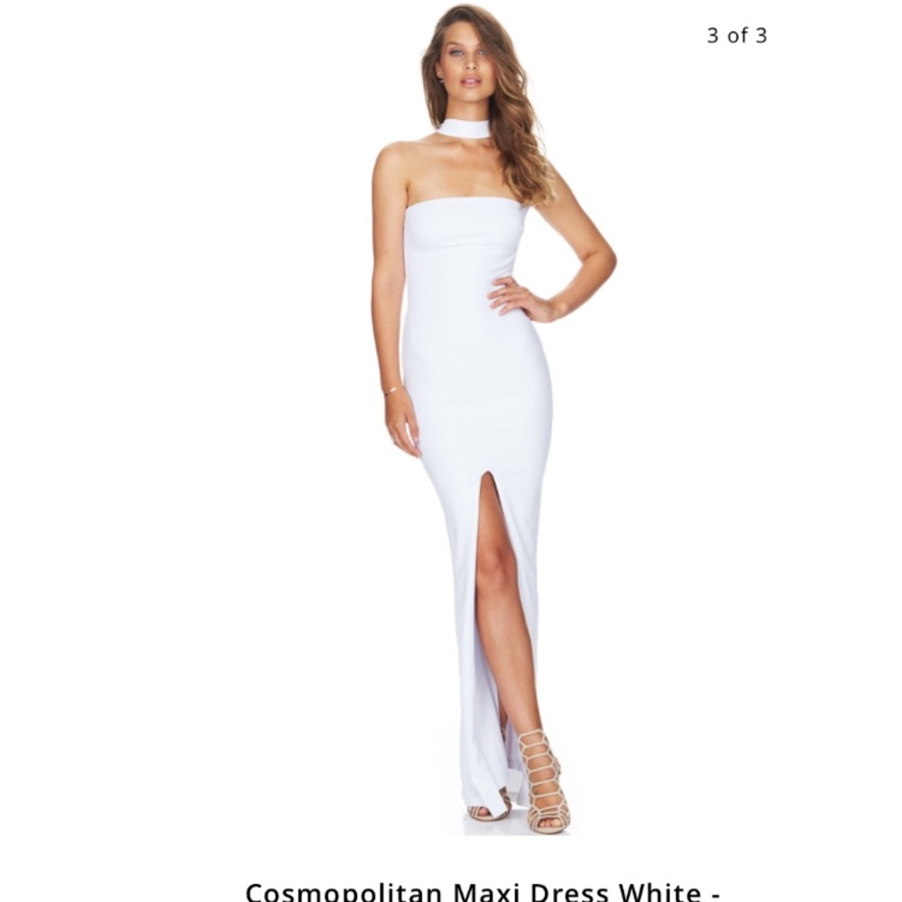 White Fox Cosmopolitan White Floor Length Dress
