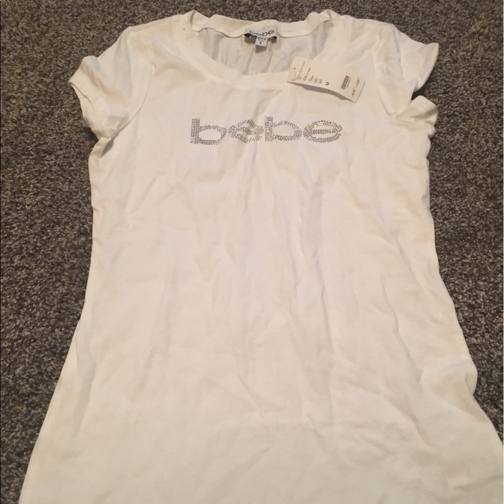 White Bebe shirt NWT