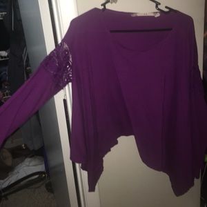 Chelsea & violet swing lace long sleeve shirt.