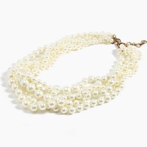 Jcrew twisted pearly necklace