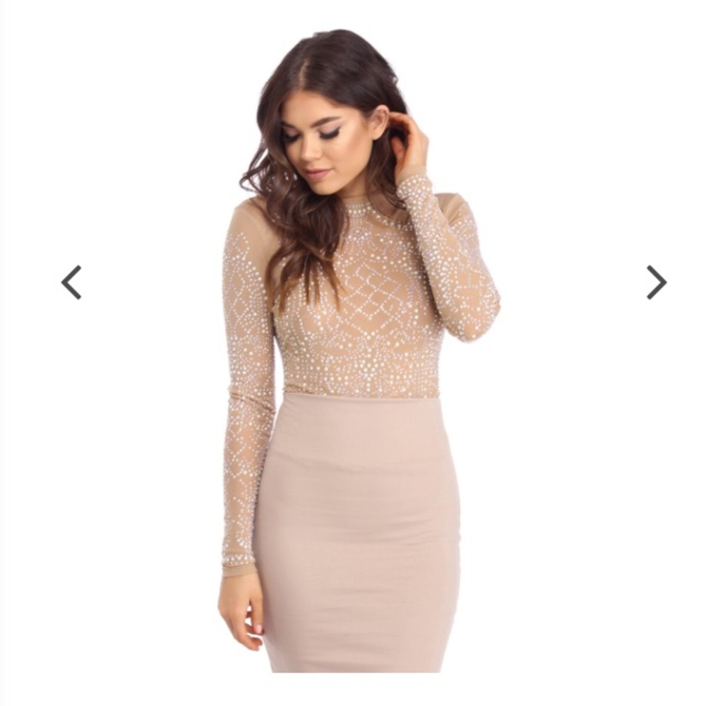 Windsor nude beaded top size L