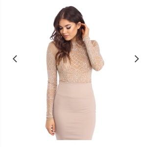 Windsor nude beaded top size L